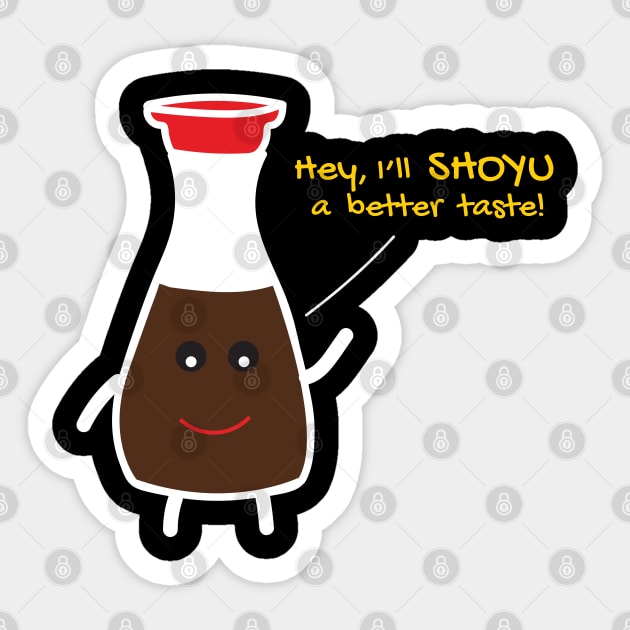 Soy Sauce | Shoyu a Better Taste Sticker by tuamtium